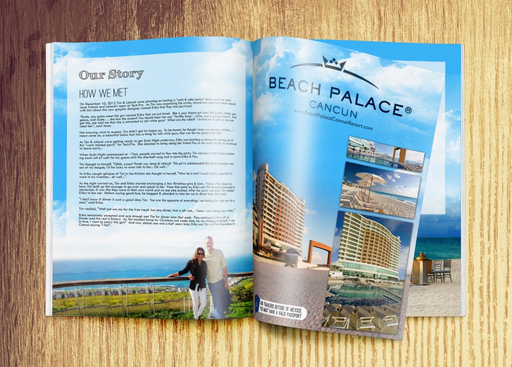 wedding invitation Magazine MockUp