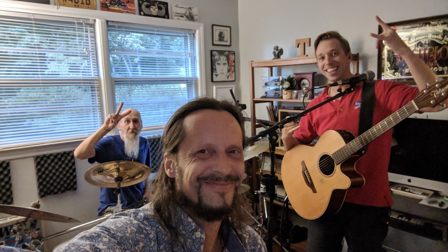 Rodney Wallin and fellow musicians, archive photo 45